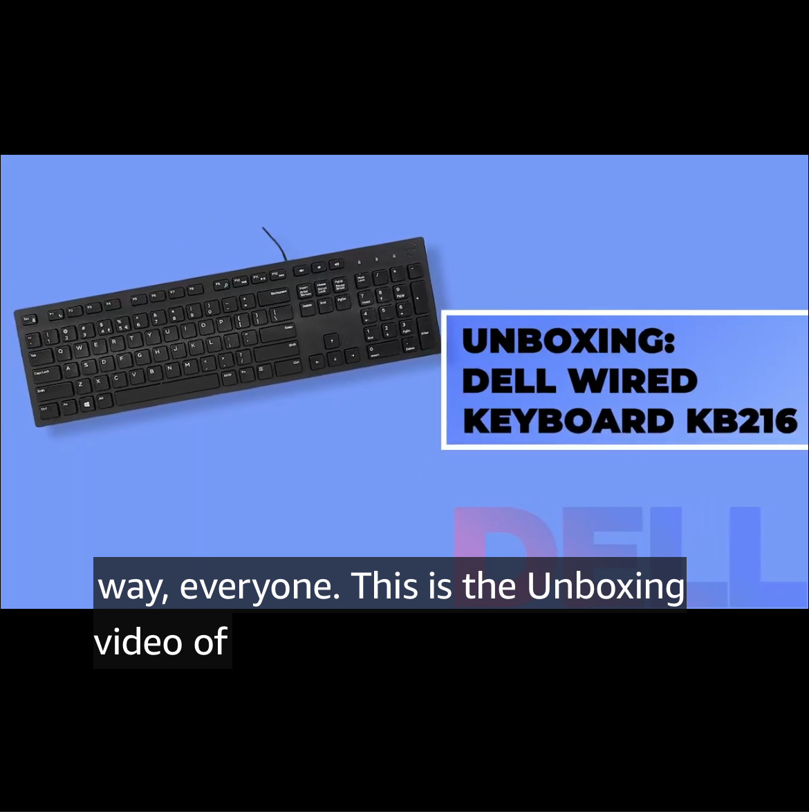 Dell KB216-Black Multimedia Wired Keyboard with USB Interface, Plunger Keys Technology and Chiclet Key Style, Hot Key-Volume, Mute, Play/Pause, Backward, Forward, Warranty 1 Year.