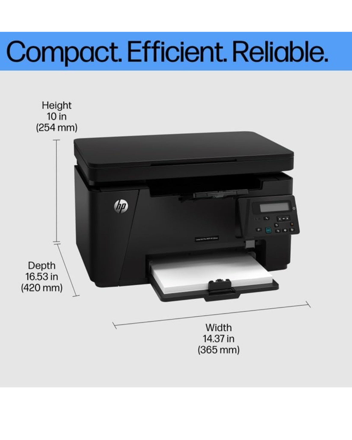 HP Laserjet Pro M126nw All-in-One B&W Printer for Home: Print, Copy, & Scan, Affordable, Compact, Easy Mobile Printing