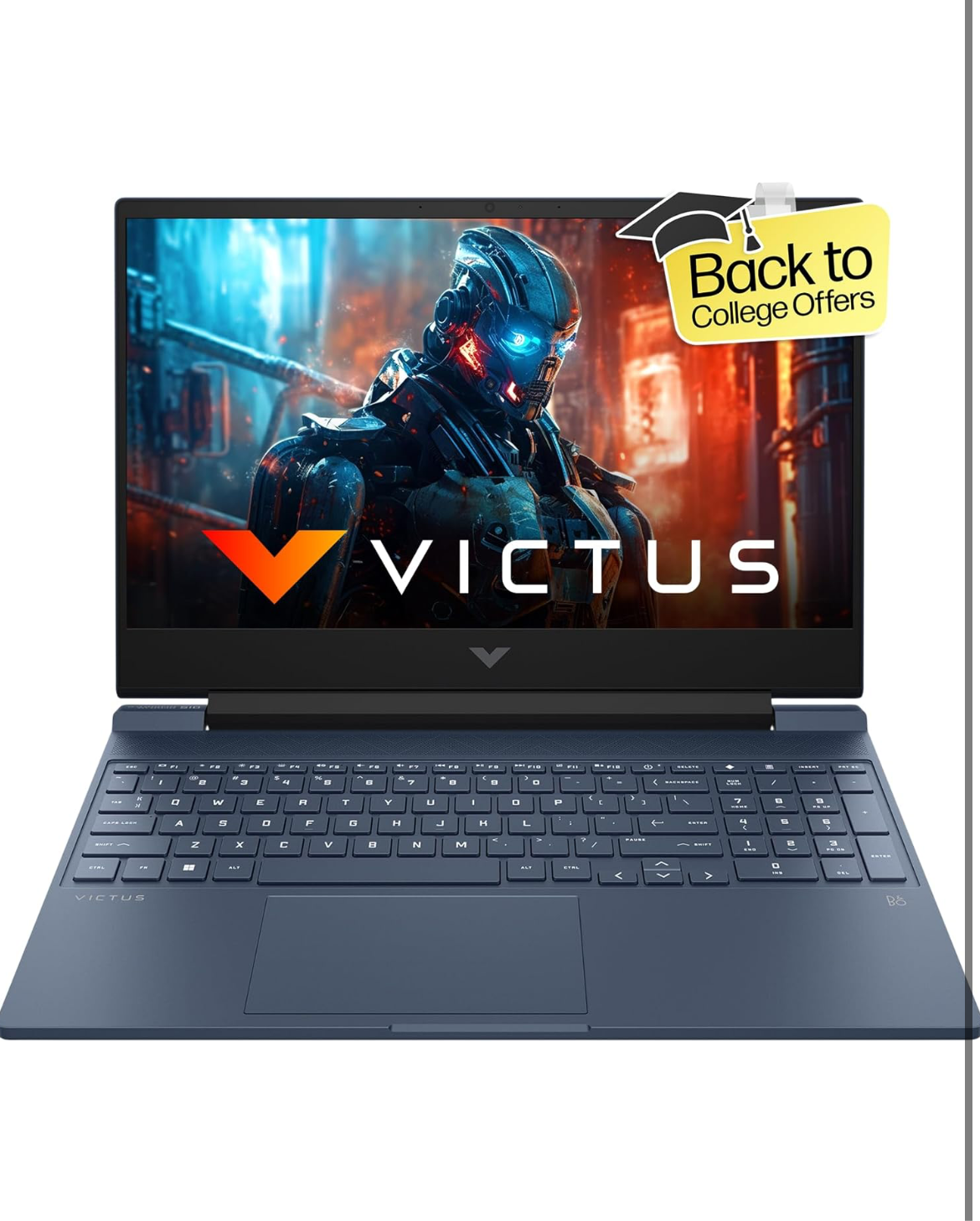 HP Victus 15-FA1310TX Gaming Laptop (12th Gen Core i5/ 8GB/ 512GB SSD/ Win11/15.6 inch/MS Office 2021/4 GB NVIDIA GeForce RTX 2050/Full HD Display/Performance Blue