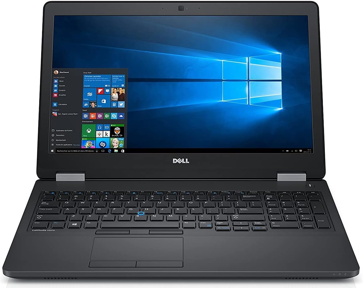 Dell Latitude E5570 Laptop, 15.6 Inch HD Display (Intel Core I7 6th Gen, 8 GB RAM, 256 GB SSD) Windows 10 Pro