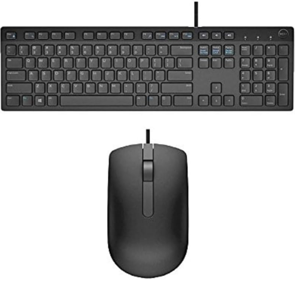 Dell USB Wired Keyboard and Mouse Set (Black) KB216+MS116