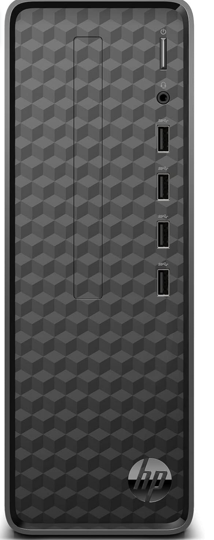 HP Slim Tower 12th Gen Intel Core i3-Processor:Intel Core i3-12100 (8Gb RAM/512GB SSD/Black Wired Keyboard & Mouse/Intel UHD Graphics 730/Windows 11/MS Office 20/Dark Black)