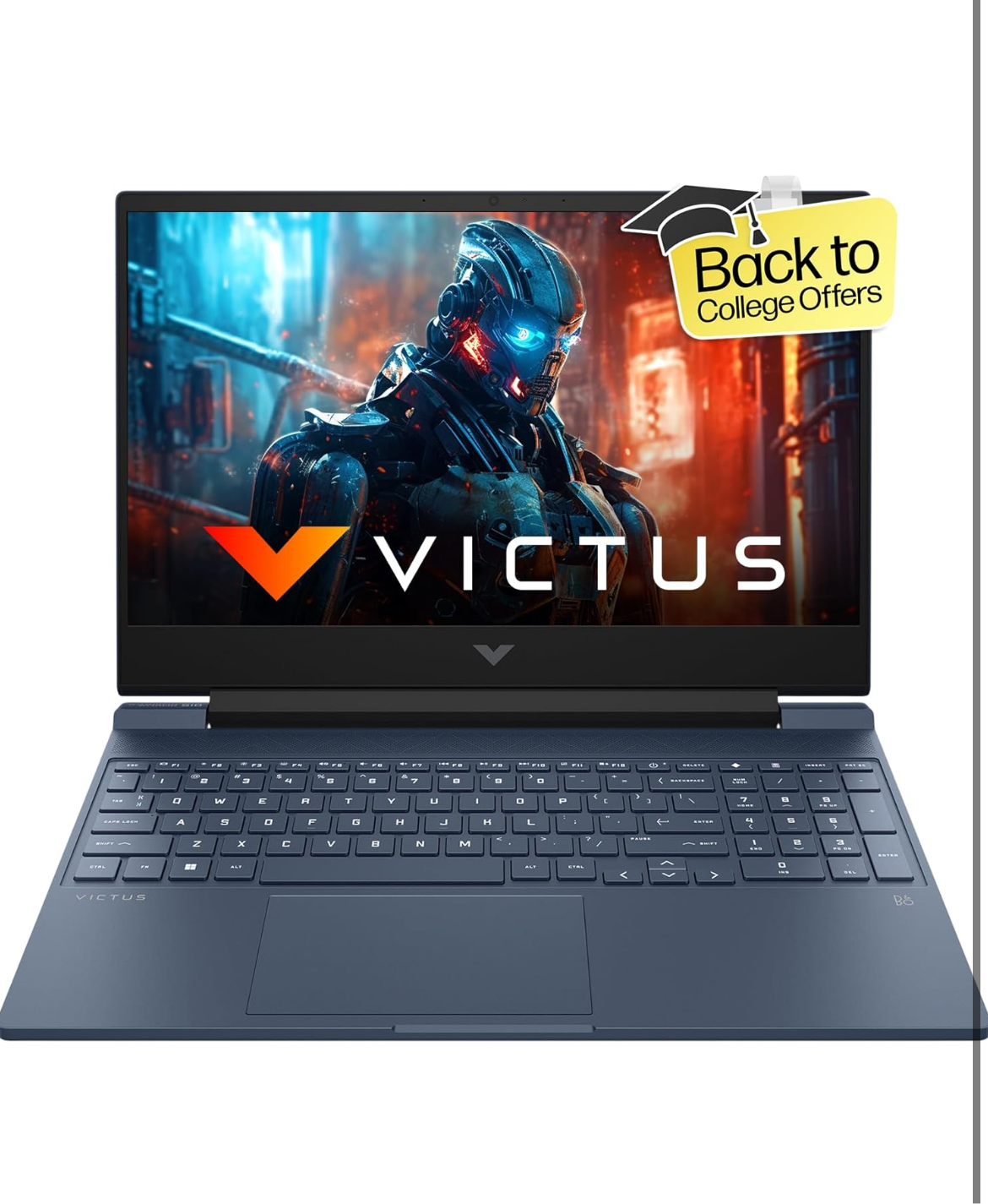 HP Victus Gaming Laptop, 13th Gen Intel Core i5-13420H Windows 11 Home 39.6 cm (15.6) diagonal FHD display. 144 Hz refresh rate, 9 ms response time display NVIDIA® GeForce RTX™ 4050 6GB,16 GB DDR4 RAM, 512 GB SSD Backlit keyboard with numeric keypad