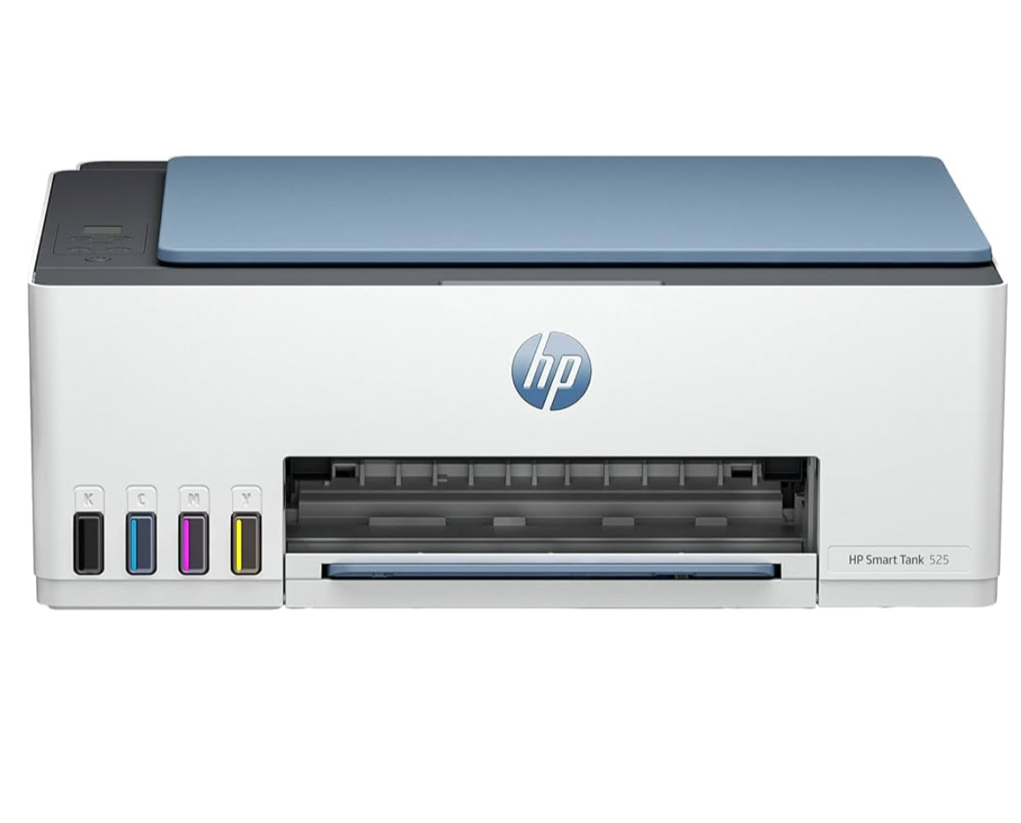 HP Smart Tank 525 All-in-one Colour Printer (Upto 6000 Black and 6000 Colour Pages Included in The Box). - Print, Scan & Copy for Office/Home