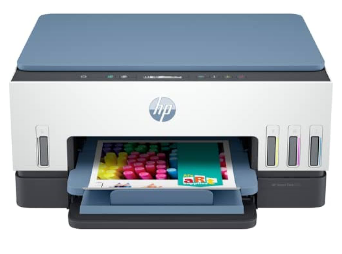 HP Smart Tank 675 All-in-One Auto Duplex WiFi Integrated Ink Tank Colour Printer, Scanner, Copier- High Capacity Tank (12000 Black, 8000 Colour) with Automatic Ink Sensor